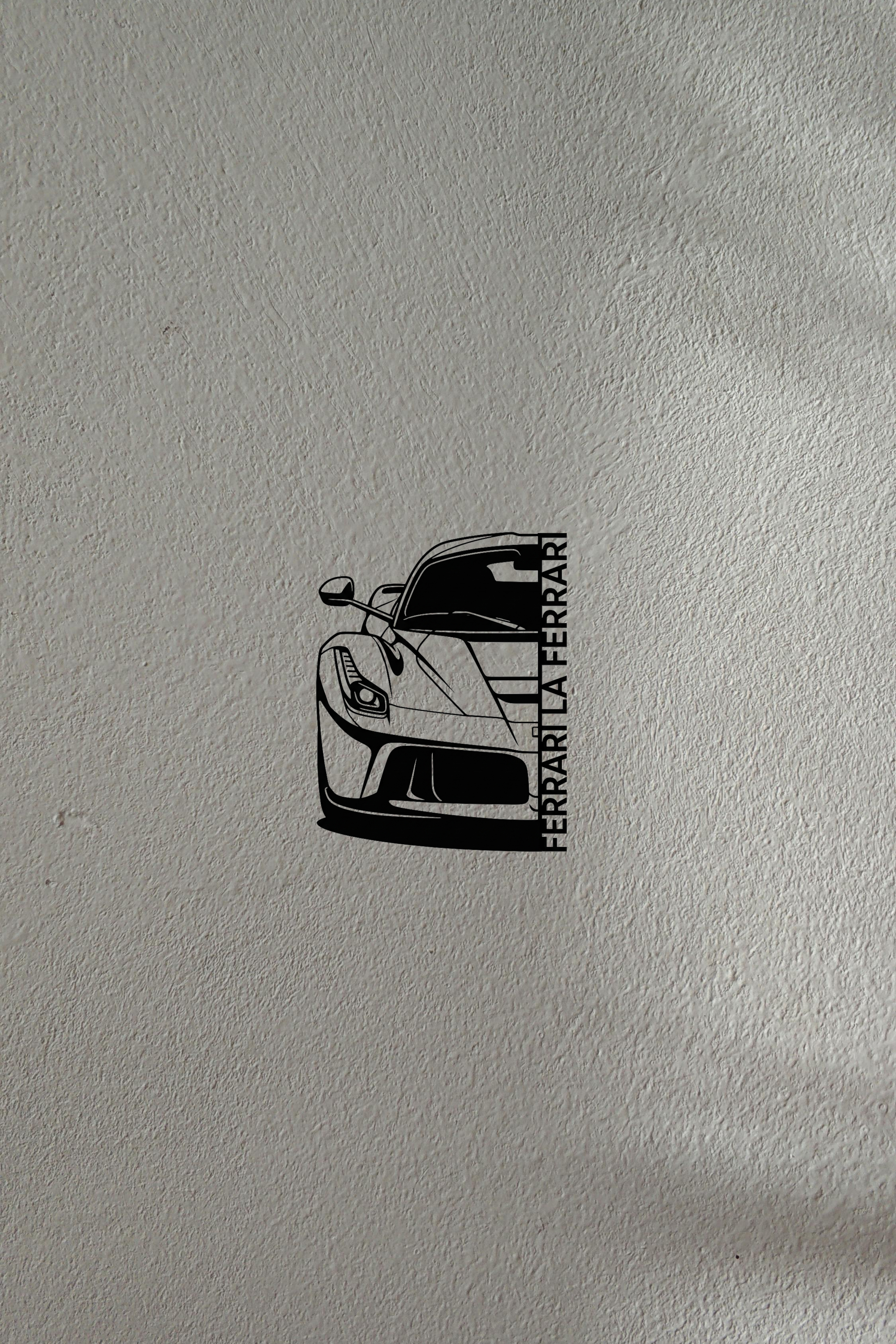 Ferrari LaFerrari 3D Silhouette
