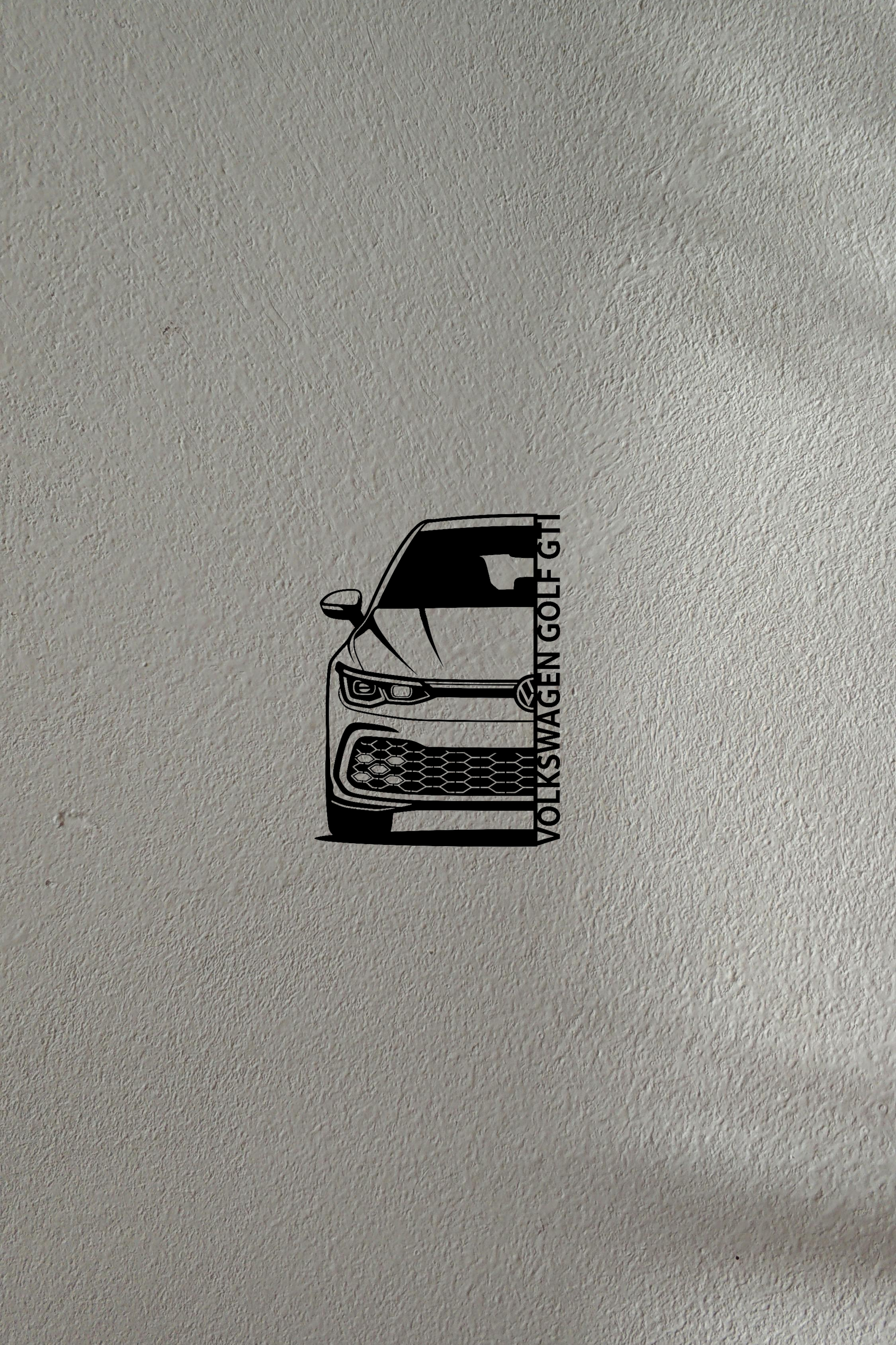 Volkswagen Golf GTI 3D Silhouette